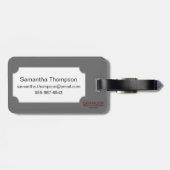 (占星術の)十二宮図: 色の魚類 ラゲッジタグ (裏面横)