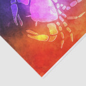 (占星術の)十二宮図: 蟹座カラフルなキャンデー色 薄葉紙 (詳細)