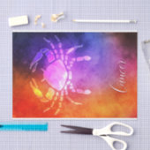 (占星術の)十二宮図: 蟹座カラフルなキャンデー色 薄葉紙 (クラフト)