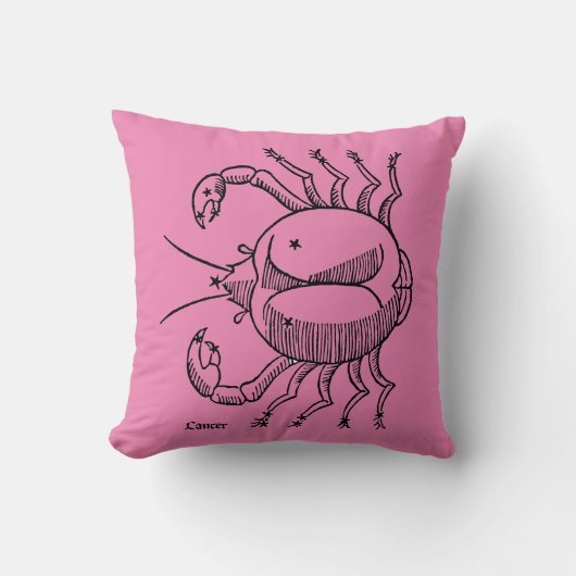 (占星術の)十二宮図: 蟹座1482年 クッション (正面)