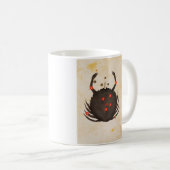 (占星術の)十二宮図: 蟹座、C1350 コーヒーマグカップ (正面右)