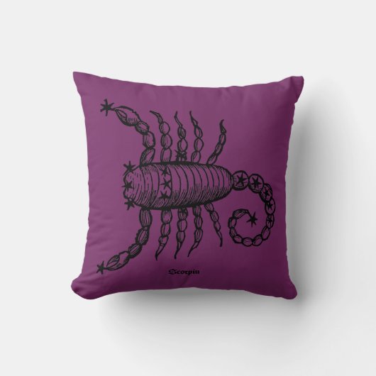 (占星術の)十二宮図: 蠍座1482年 クッション (正面)