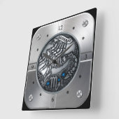 〔占星術の〕十二宮図～蠍座～天測～西洋占星術～ スクエア壁時計 (傾斜)