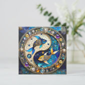 〔占星術の〕十二宮図 – 魚座フィッシュインとヤン シーズンカード (スタンド正面)