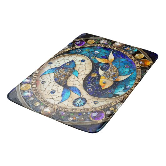 〔占星術の〕十二宮図 – 魚座フィッシュインとヤン バスマット (アングル)