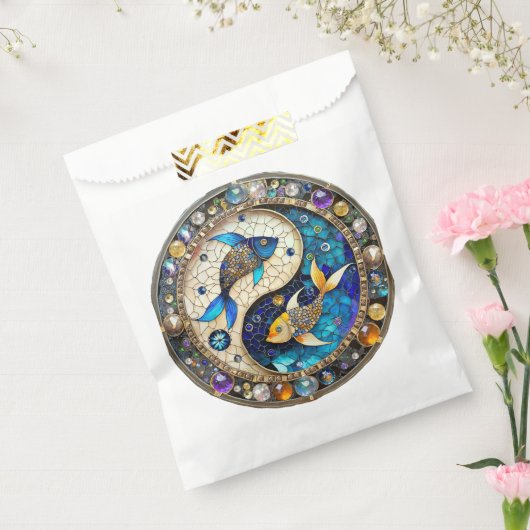 〔占星術の〕十二宮図 – 魚座フィッシュインとヤン フェイバーバッグ (封をした状態)