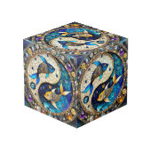 〔占星術の〕十二宮図 – 魚座フィッシュインとヤン フォトキューブ (裏面アングル)