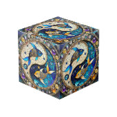 〔占星術の〕十二宮図 – 魚座フィッシュインとヤン フォトキューブ (正面アングル)