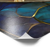 〔占星術の〕十二宮図 – 魚座フィッシュインとヤン フォトプリント (角)