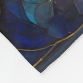 〔占星術の〕十二宮図 – 魚座フィッシュインとヤン フリースブランケット (角)