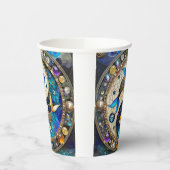 〔占星術の〕十二宮図 – 魚座フィッシュインとヤン 紙コップ (左)