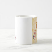 (占星術の)十二宮図: 魚類、C1350 コーヒーマグカップ (中央)