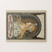 〔占星術の〕十二宮図(1896) by Alphonseミュシャ. ジグソーパズル (横)