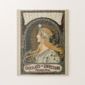 〔占星術の〕十二宮図(1896) by Alphonseミュシャ. ジグソーパズル (縦)