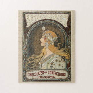 〔占星術の〕十二宮図(1896) by Alphonseミュシャ. ジグソーパズル