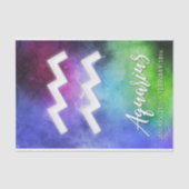 〔占星術の〕十二宮図: Aquariusの日付 薄葉紙 (正面)