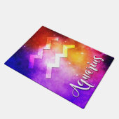 〔占星術の〕十二宮図: Aquarius宇宙飴 ドアマット (アングル)