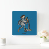 〔占星術の〕十二宮図: Aquarius, 1482 スクエア壁時計 (ホーム)