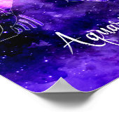 〔占星術の〕十二宮図: Aquarius Poster ポスター (角)