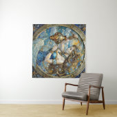 〔占星術の〕十二宮図- Aquarius The Water Bearer タペストリー (インサイチュ(横))