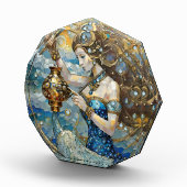 〔占星術の〕十二宮図- Aquarius The Water Bearer フォトブロック (右)