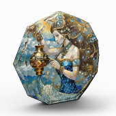 〔占星術の〕十二宮図- Aquarius The Water Bearer フォトブロック (左)