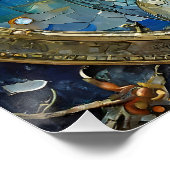 〔占星術の〕十二宮図- Aquarius The Water Bearer ポスター (コーナー)