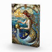 〔占星術の〕十二宮図- Aquarius The Water Bearer Mermaid フォトブロック (右)