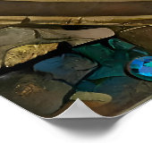 〔占星術の〕十二宮図- Aquarius The Water Bearer Mermaid ポスター (角)