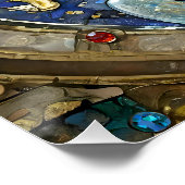 〔占星術の〕十二宮図- Aquarius The Water Bearer Mermaid ポスター (コーナー)