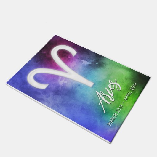 〔占星術の〕十二宮図: Ariesの日付 ドアマット (アングル)