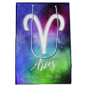 〔占星術の〕十二宮図: Ariesの日付 ミディアムペーパーバッグ (裏面)