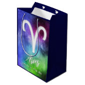 〔占星術の〕十二宮図: Ariesの日付 ミディアムペーパーバッグ (裏面アングル)