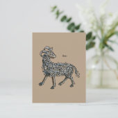 〔占星術の〕十二宮図: Aries, 1482 ポストカード (スタンド正面)