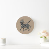 〔占星術の〕十二宮図: Aries, 1482 ラウンド壁時計 (ホーム)