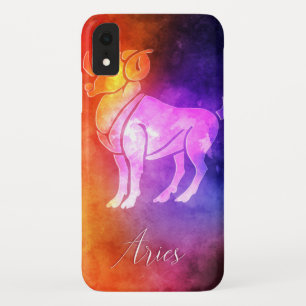 〔占星術の〕十二宮図: Aries Candy Colors携帯電話カバー iPhone XRケース