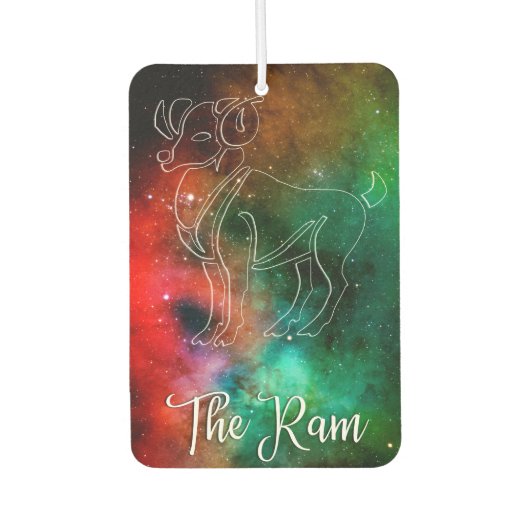 〔占星術の〕十二宮図: Aries 'The Ram' カーエアーフレッシュナー (正面)