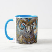 〔占星術の〕十二宮図- Aries The Ram マグカップ (左)