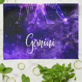 〔占星術の〕十二宮図: Gemini キッチンタオル (折り畳み)