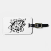 〔占星術の〕十二宮図- Gemini – 白黒 ラゲッジタグ (正面横)