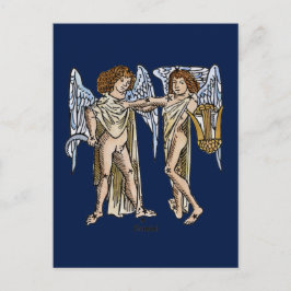 〔占星術の〕十二宮図: Gemini, 1482 ポストカード
