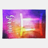 〔占星術の〕十二宮図: Gemini Candy宇宙 キッチンタオル (横)