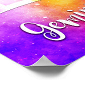 〔占星術の〕十二宮図: Gemini Candy宇宙 ポスター (角)