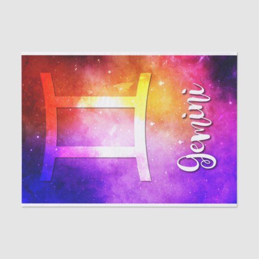 〔占星術の〕十二宮図: Gemini Candy宇宙 薄葉紙 (正面)