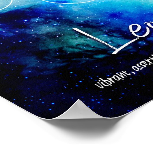 〔占星術の〕十二宮図: Leoの特徴 ポスター (角)