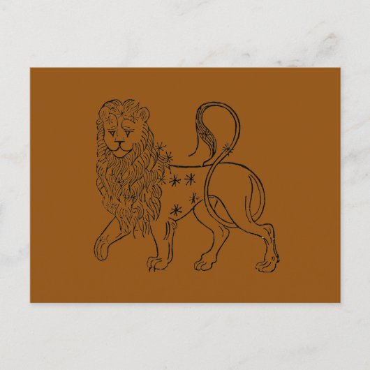 〔占星術の〕十二宮図: Leo, 1494 ポストカード (正面)