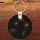 〔占星術の〕十二宮図- Libra キーホルダー (正面)