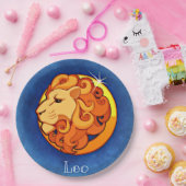 〔占星術の〕十二宮図_Sign_Lion ペーパープレート (パーティー)