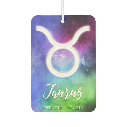 〔占星術の〕十二宮図: Taurus Dates カーエアーフレッシュナー (正面)