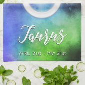 〔占星術の〕十二宮図: Taurus Dates キッチンタオル (折り畳み)